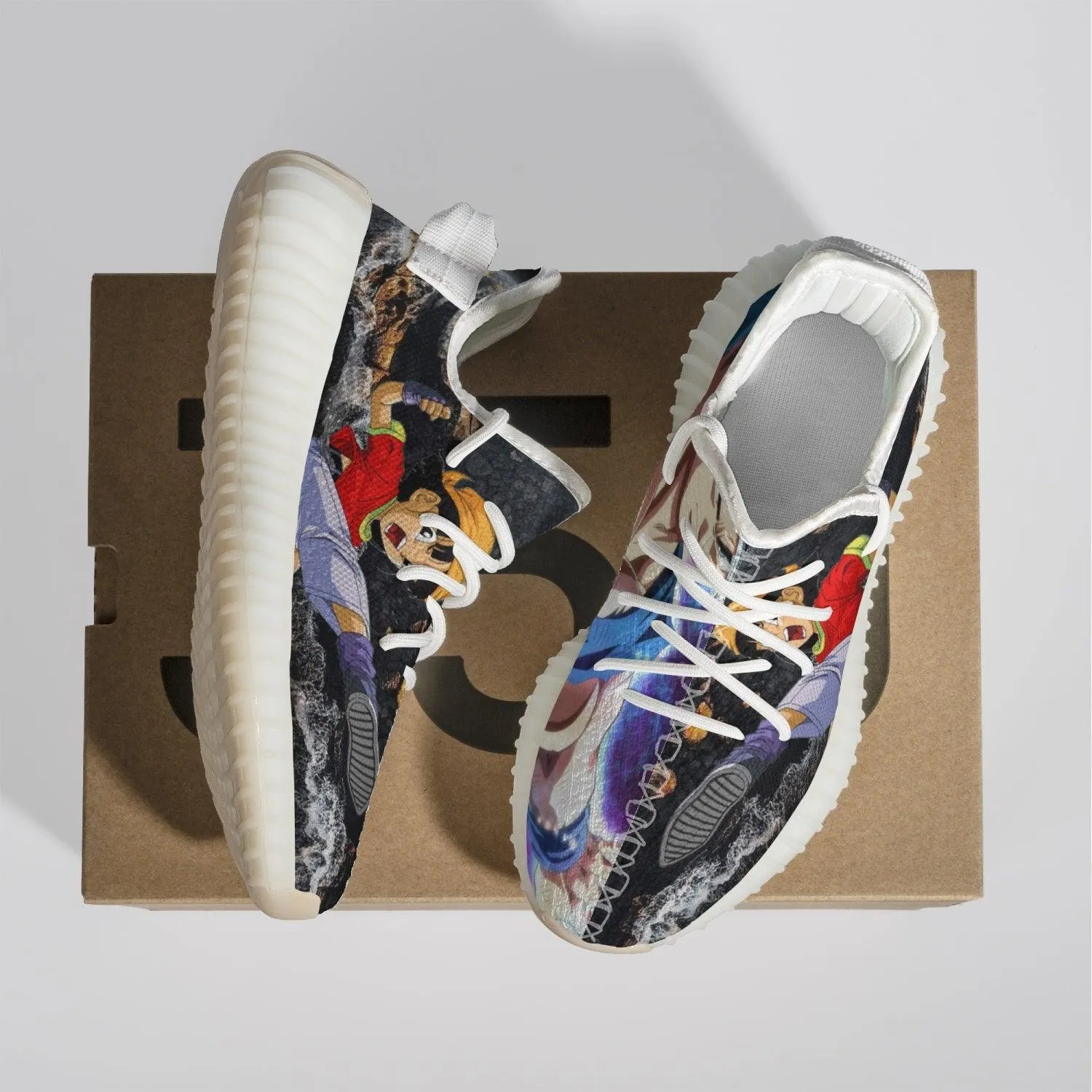 Dragon Ball Z Son Goku and Videl YZ White Anime Shoes