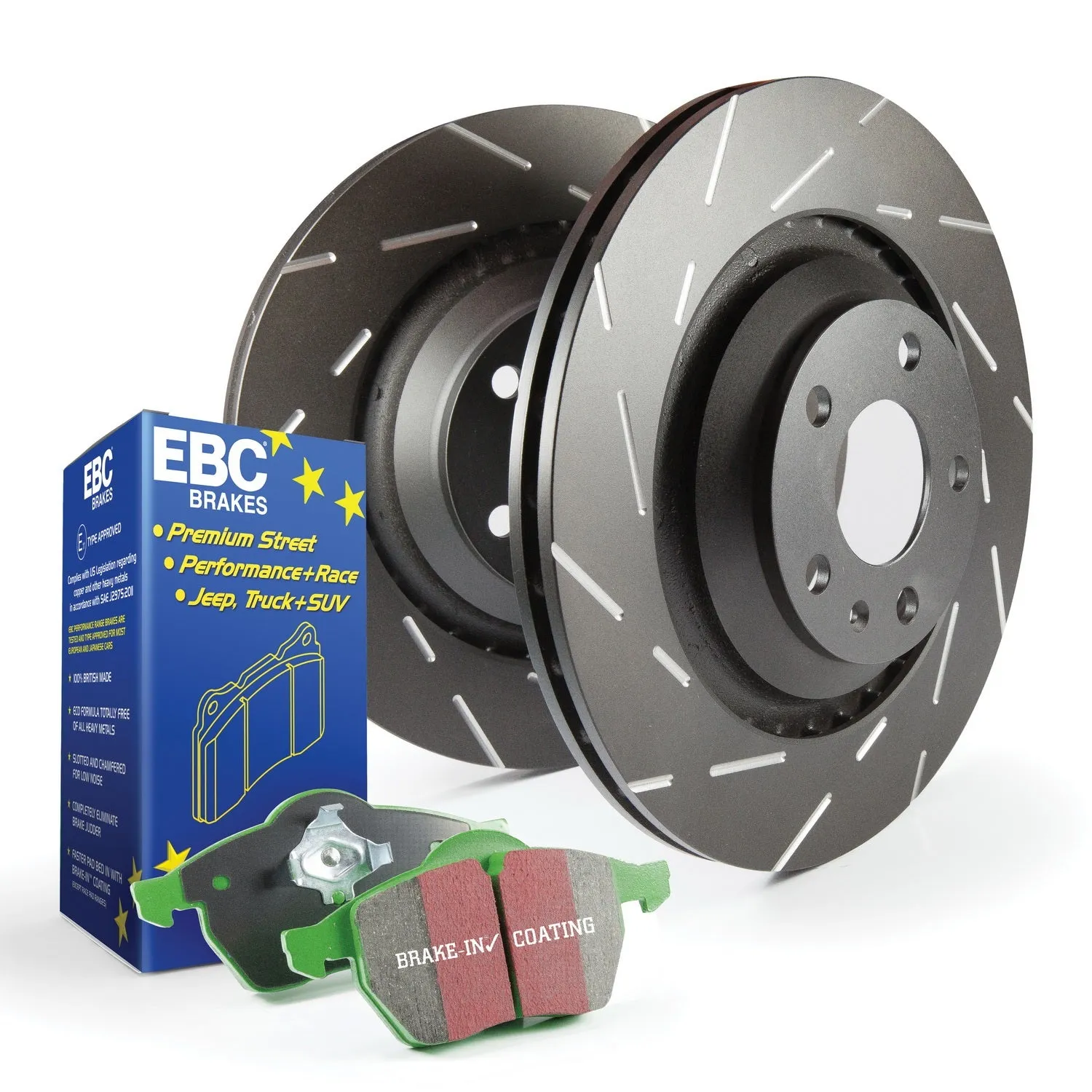 EBC Brakes S2KF1012 S2 Kits Greenstuff 2000 and USR Rotors