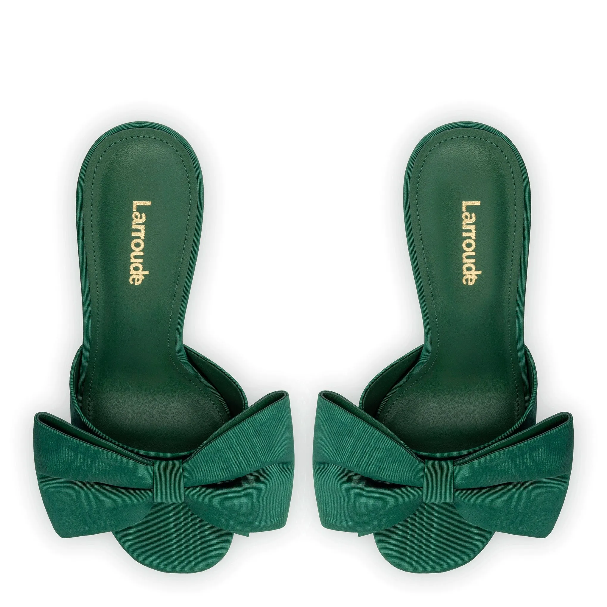 Elle Mule In Emerald Fabric