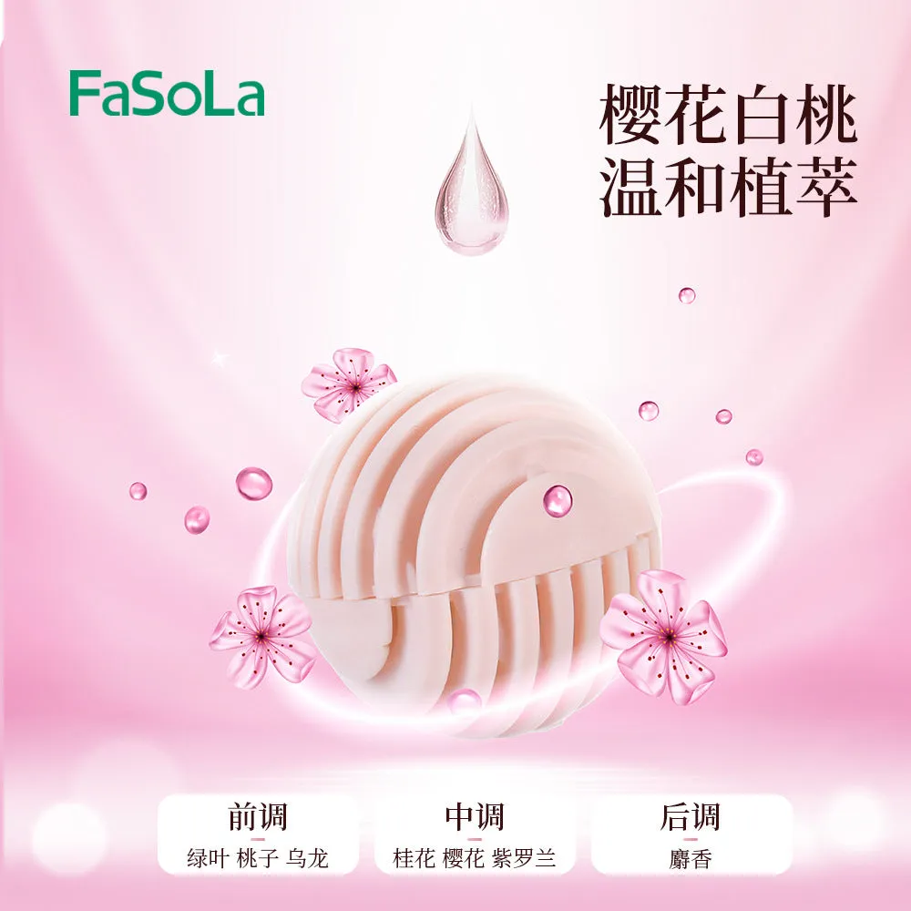 FaSoLa Shoe Deodorant Balls - Sakura White Peach Scent, Pink, 6 Pieces
