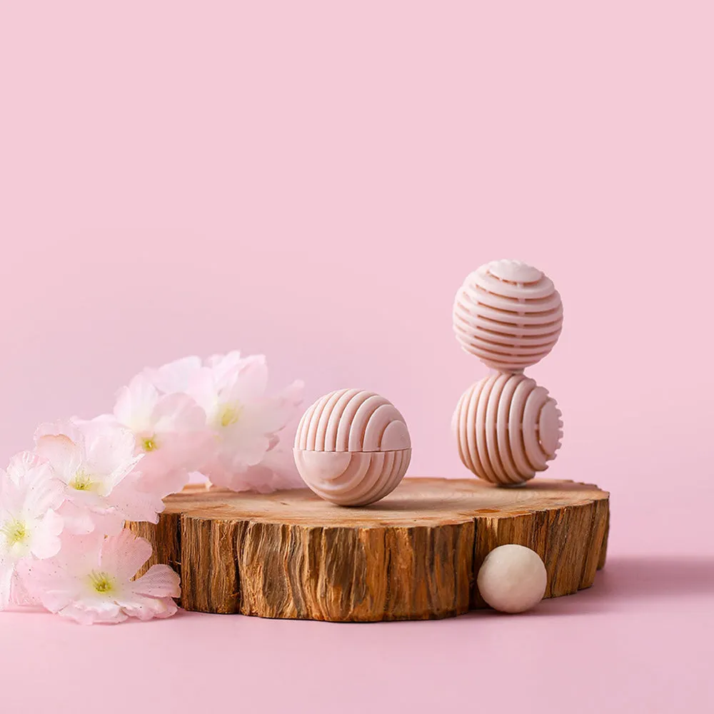 FaSoLa Shoe Deodorant Balls - Sakura White Peach Scent, Pink, 6 Pieces