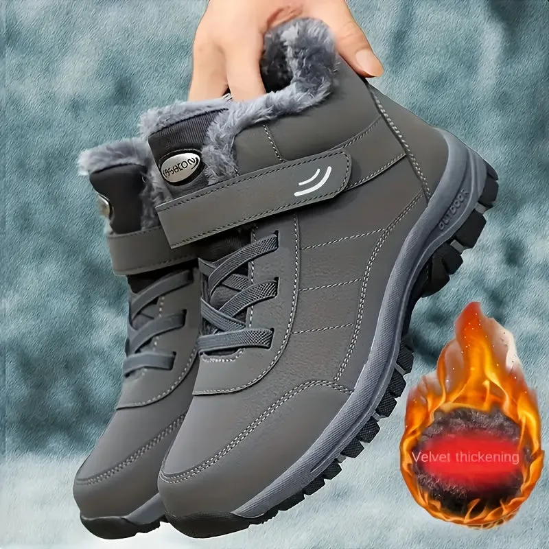 Faywellme CozyFit Women's Winter Snow Boots - Waterproof, Non-Slip, Warm Fleece-Lined High Tops for Hiking & Casual Wear
