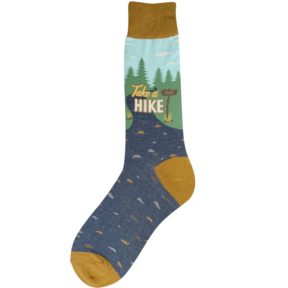 Foot Traffic 7077M TAKE A HIKE Men's Socks