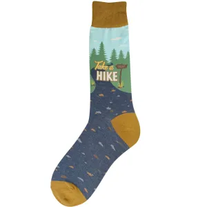 Foot Traffic 7077M TAKE A HIKE Men's Socks
