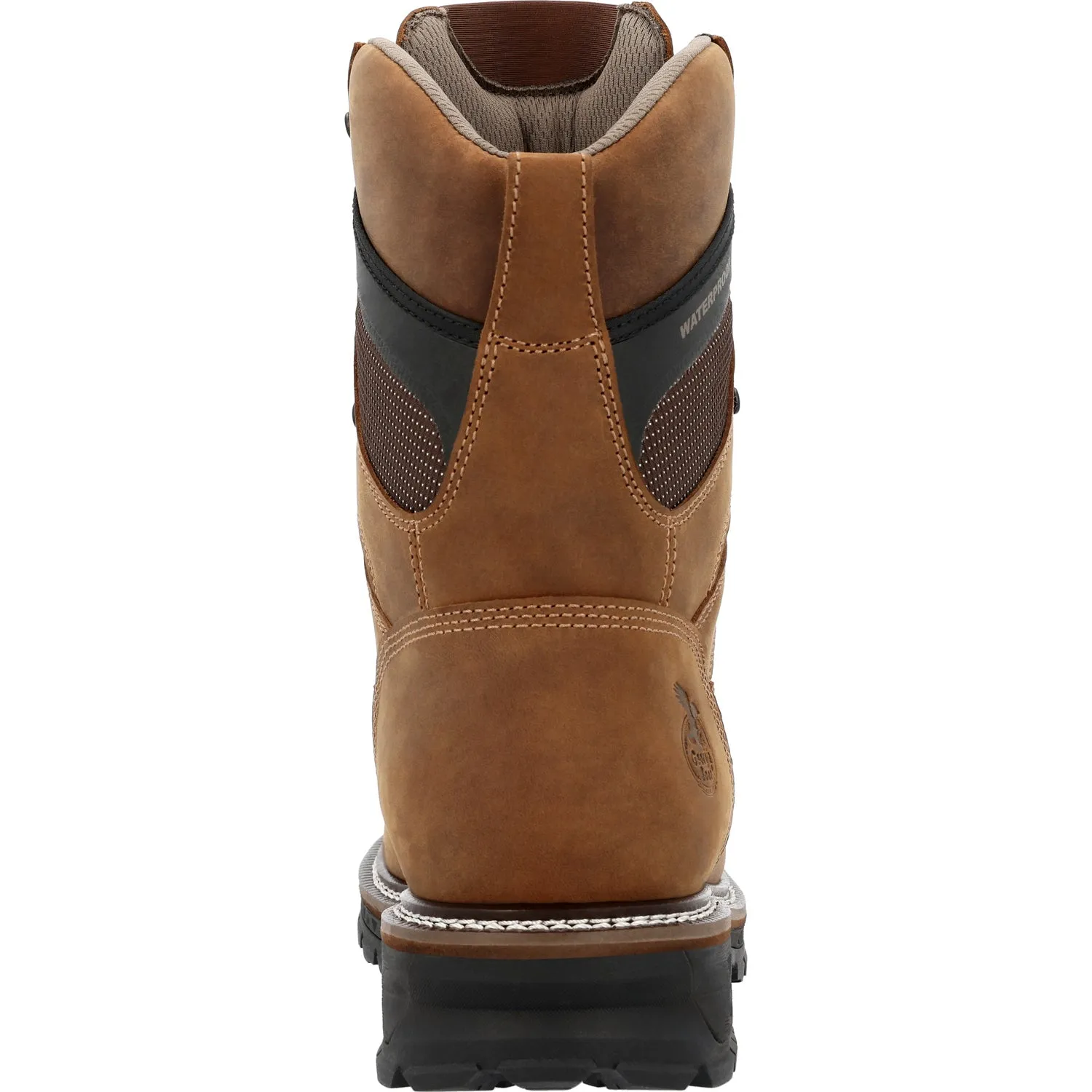 Georgia Mens LTX Logger 9in WP CT Brown Leather Work Boots