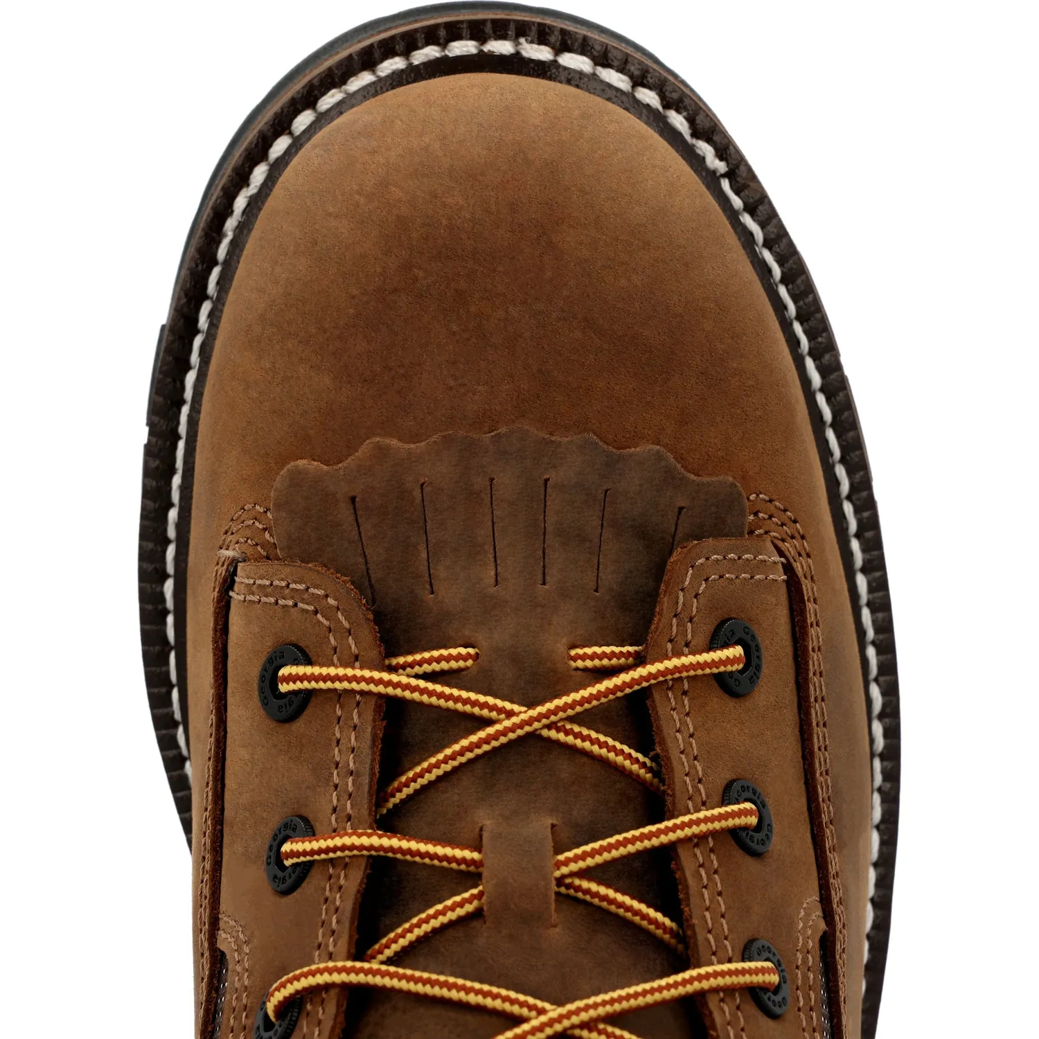 Georgia Mens LTX Logger 9in WP CT Brown Leather Work Boots
