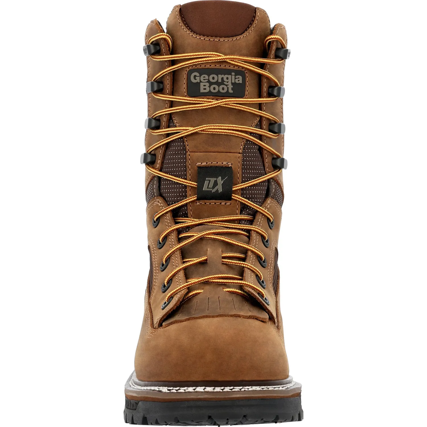 Georgia Mens LTX Logger 9in WP CT Brown Leather Work Boots