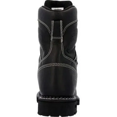 Georgia Men's USA Logger 8" Soft Toe WP Work Boot -Black- GB00603