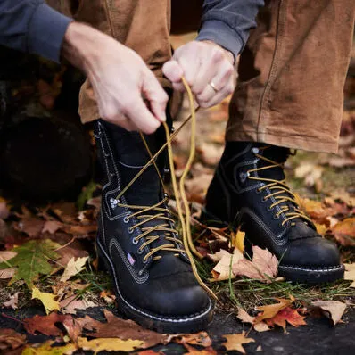 Georgia Men's USA Logger 8" Soft Toe WP Work Boot -Black- GB00603