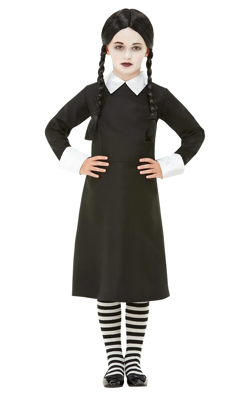 Girls Wednesday Addams Costume