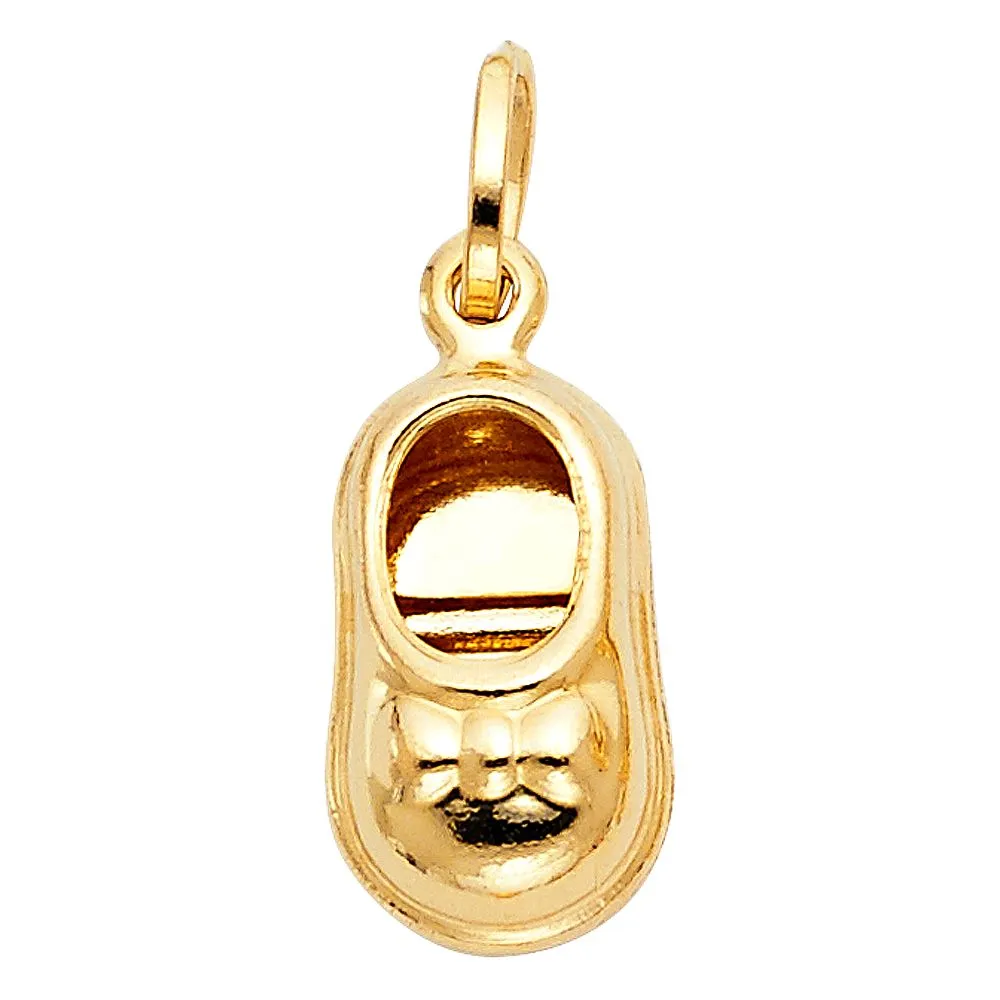 Gold Baby Shoes Pendant Model-1720