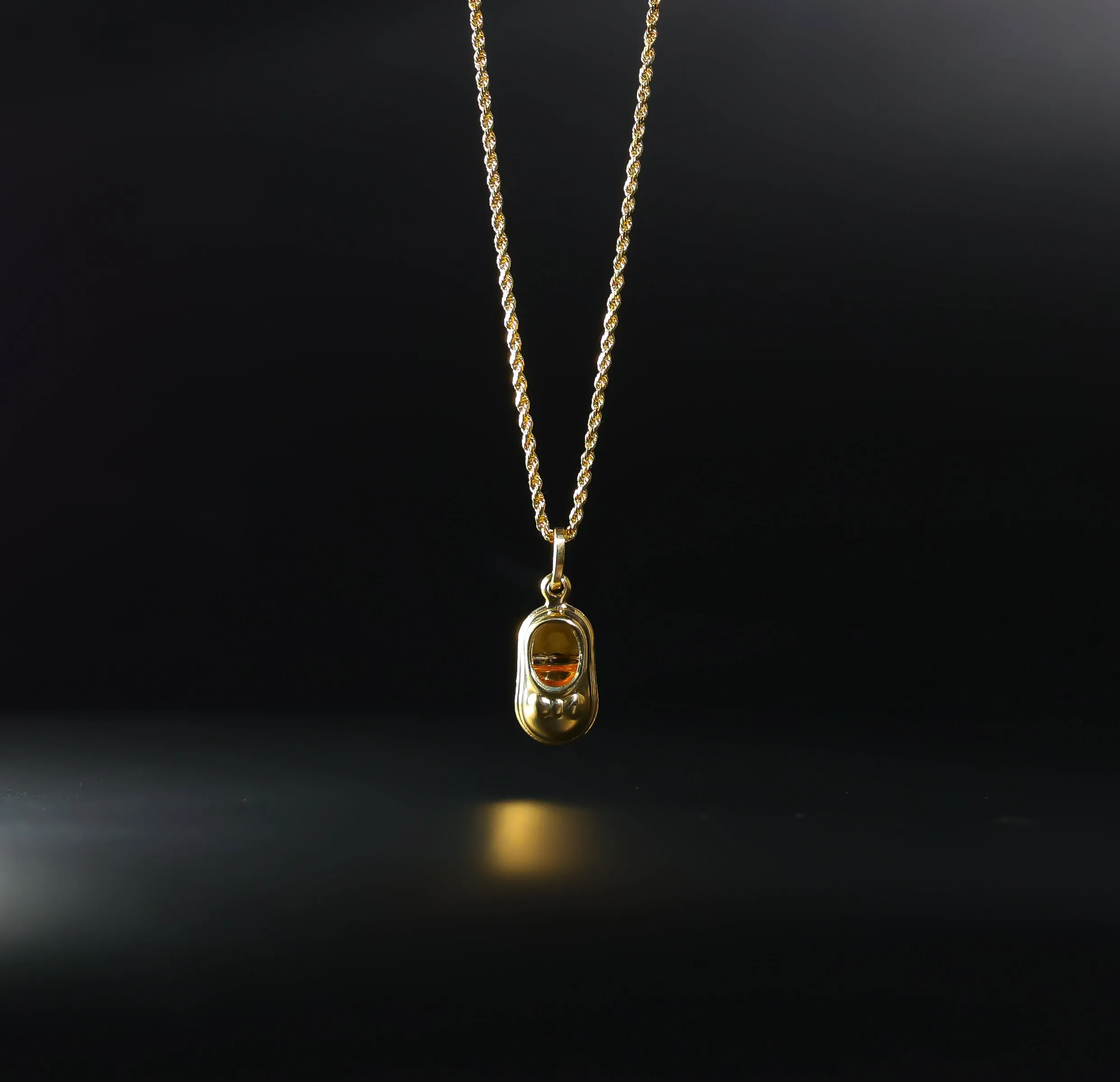 Gold Baby Shoes Pendant Model-1720