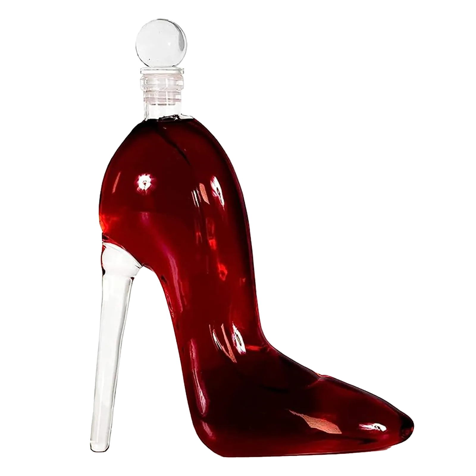 Heel Stiletto High Heels Shape Decanter Whiskey and Wine Decanter with Stopper - Handcrafted High Heel Decanter for Wine Liquor Rum Bourbon Tequila, Elegant Decanter Gifts for Women - Copyright Design by The Wine Savant
