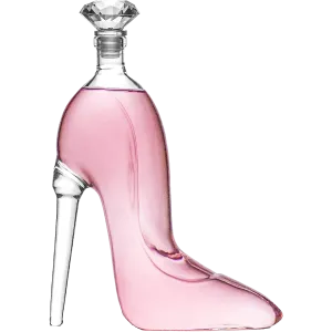 Heel Stiletto High Heels Shape Decanter Whiskey and Wine Decanter with Stopper - Handcrafted High Heel Decanter for Wine Liquor Rum Bourbon Tequila, Elegant Decanter Gifts for Women - Copyright Design by The Wine Savant