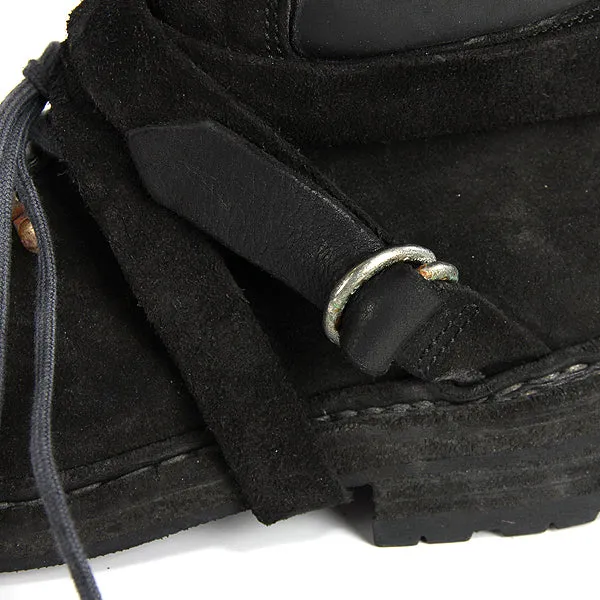 HIKING BOOTS CALF REVERSE BLACK