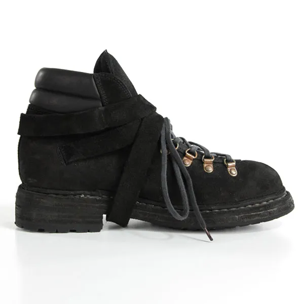 HIKING BOOTS CALF REVERSE BLACK