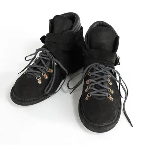 HIKING BOOTS CALF REVERSE BLACK