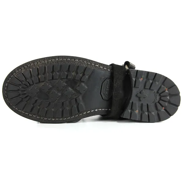 HIKING BOOTS CALF REVERSE BLACK