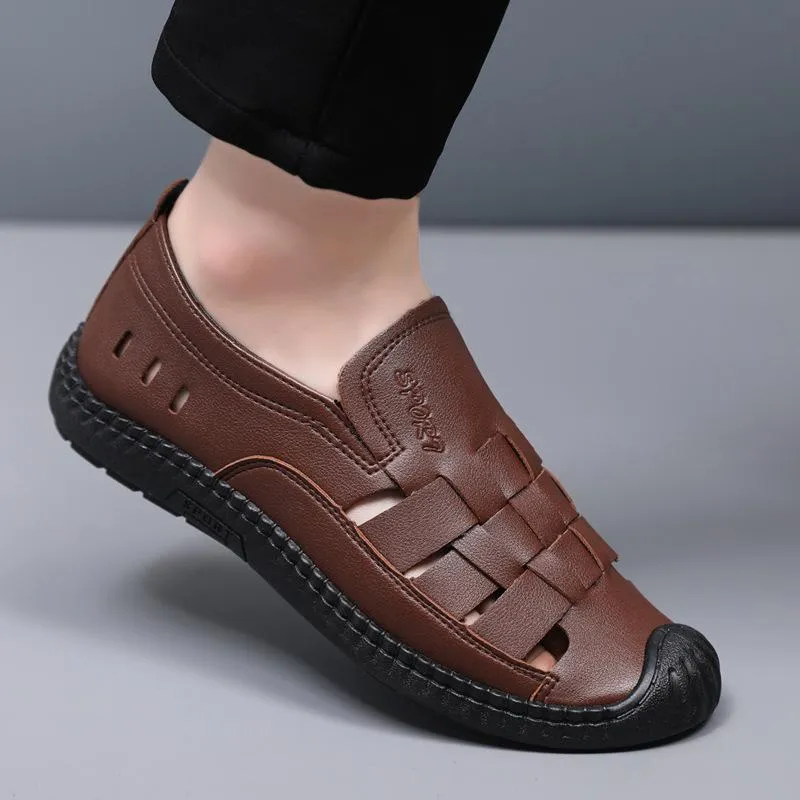 🔥Hot Sale New Hollowed Out Casual Hiking Leather Shoes