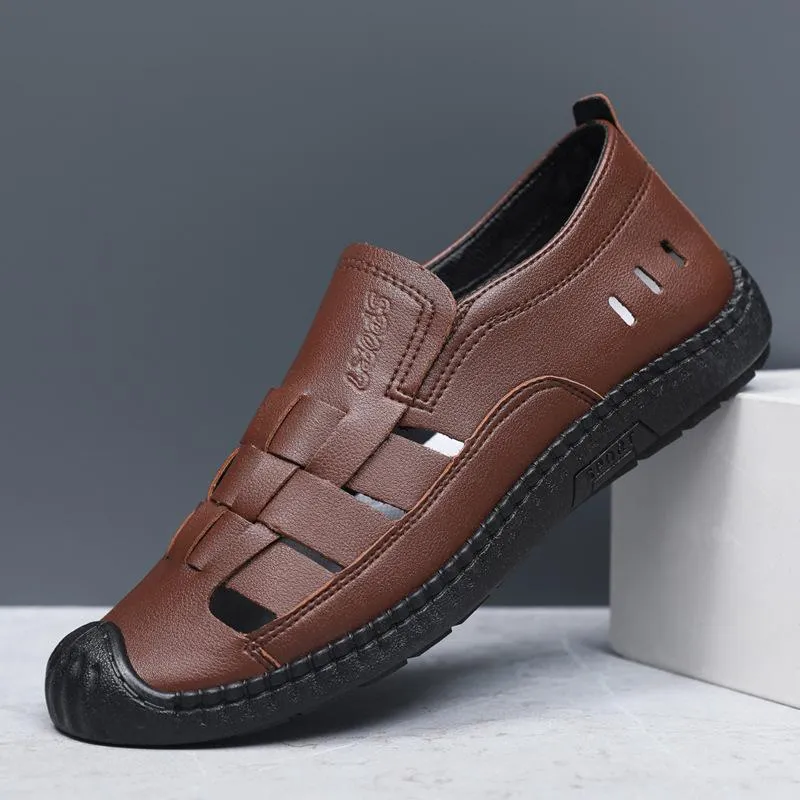 🔥Hot Sale New Hollowed Out Casual Hiking Leather Shoes