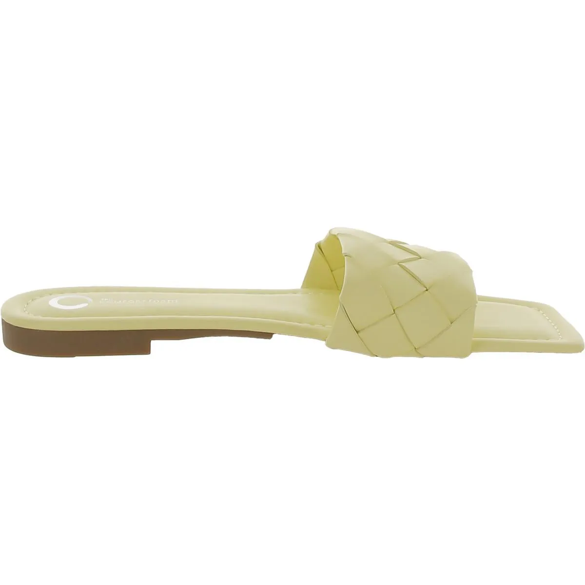 Journee Collection Womens Slip On Square Toe Flatform Sandals