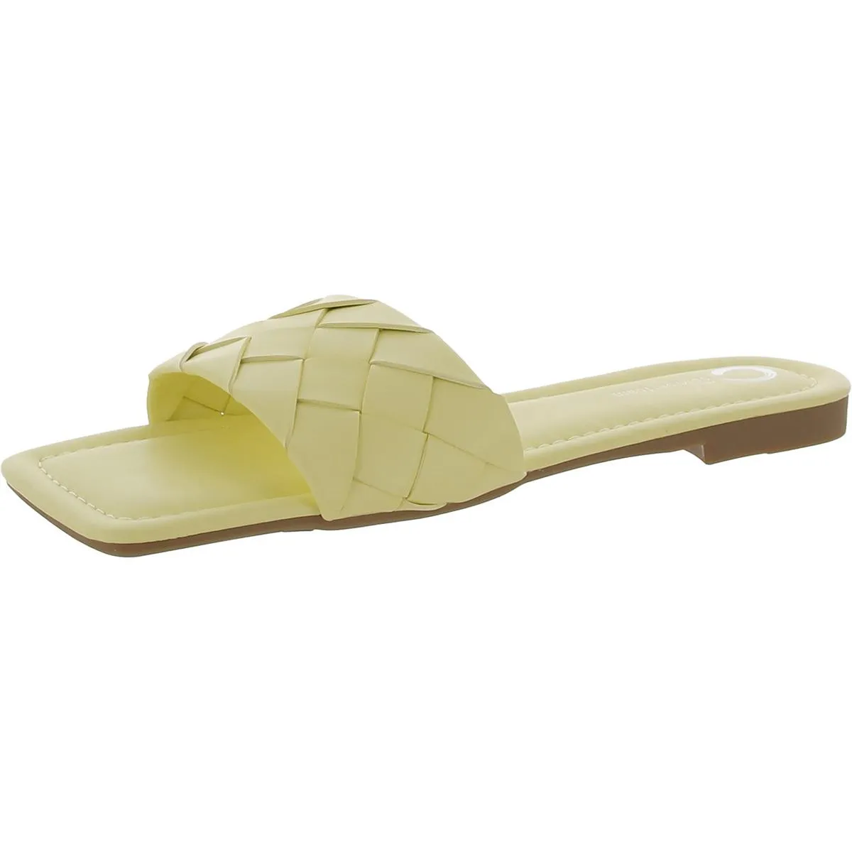 Journee Collection Womens Slip On Square Toe Flatform Sandals