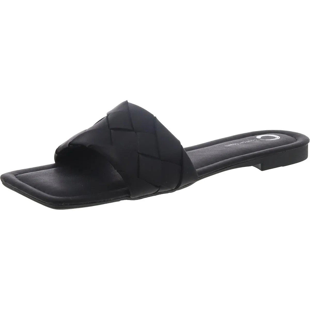 Journee Collection Womens Slip On Square Toe Flatform Sandals
