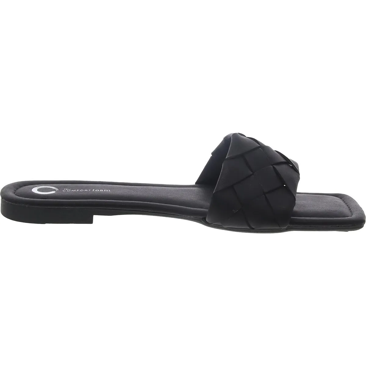 Journee Collection Womens Slip On Square Toe Flatform Sandals