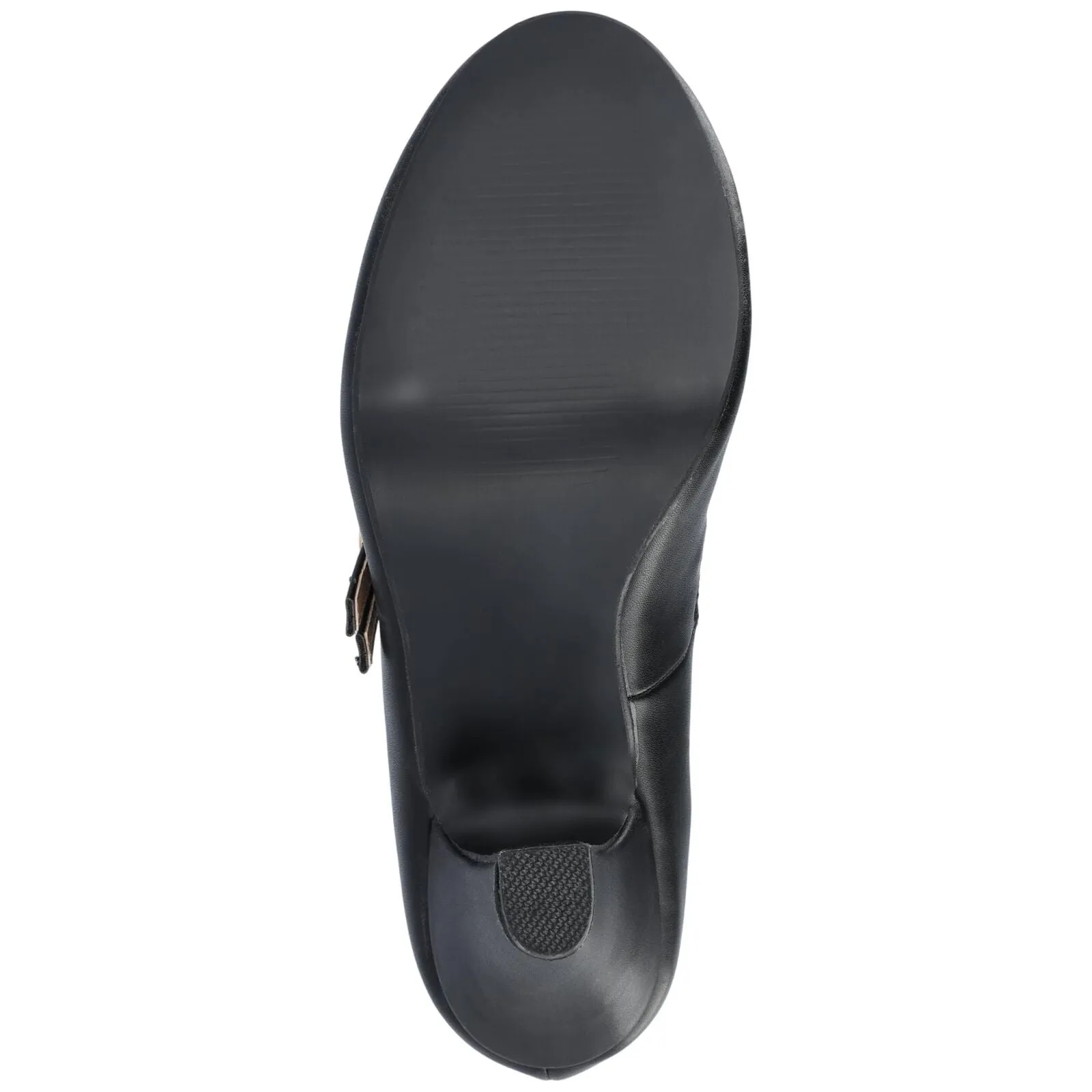 Journee Collection Womens Windy Round Toe Block Heel Mary Jane Pumps Black 7.5M