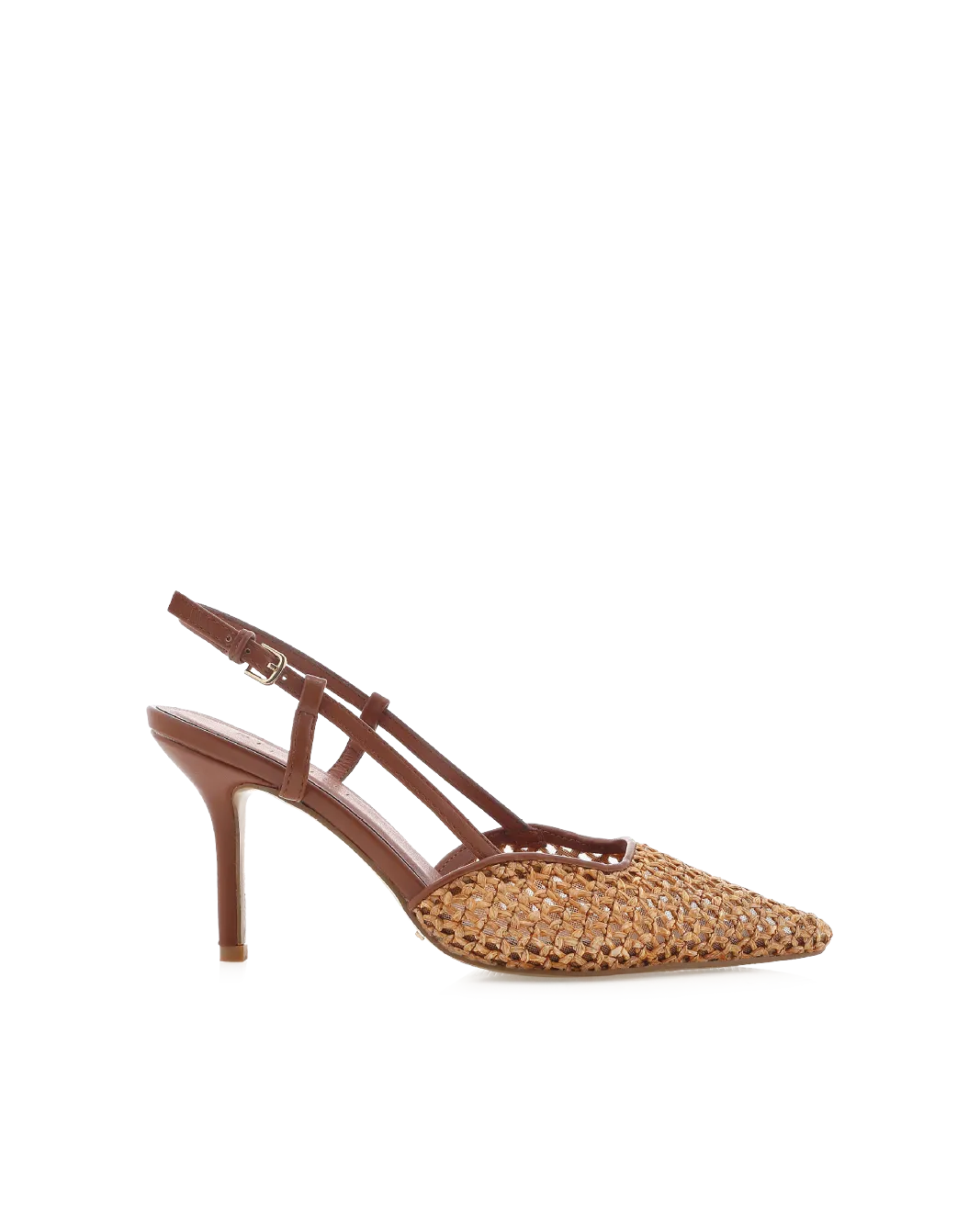 KAMERON - DARK TAN-NATURAL RAFFIA