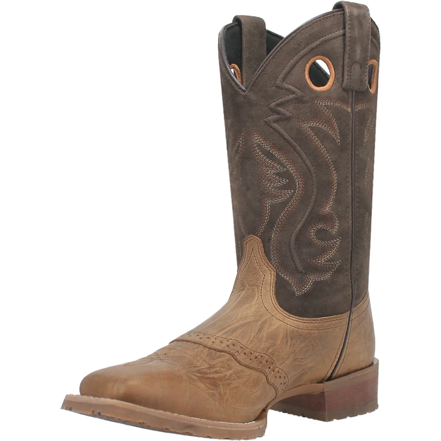 Laredo Mens Jennings Taupe Leather Western Work Boots