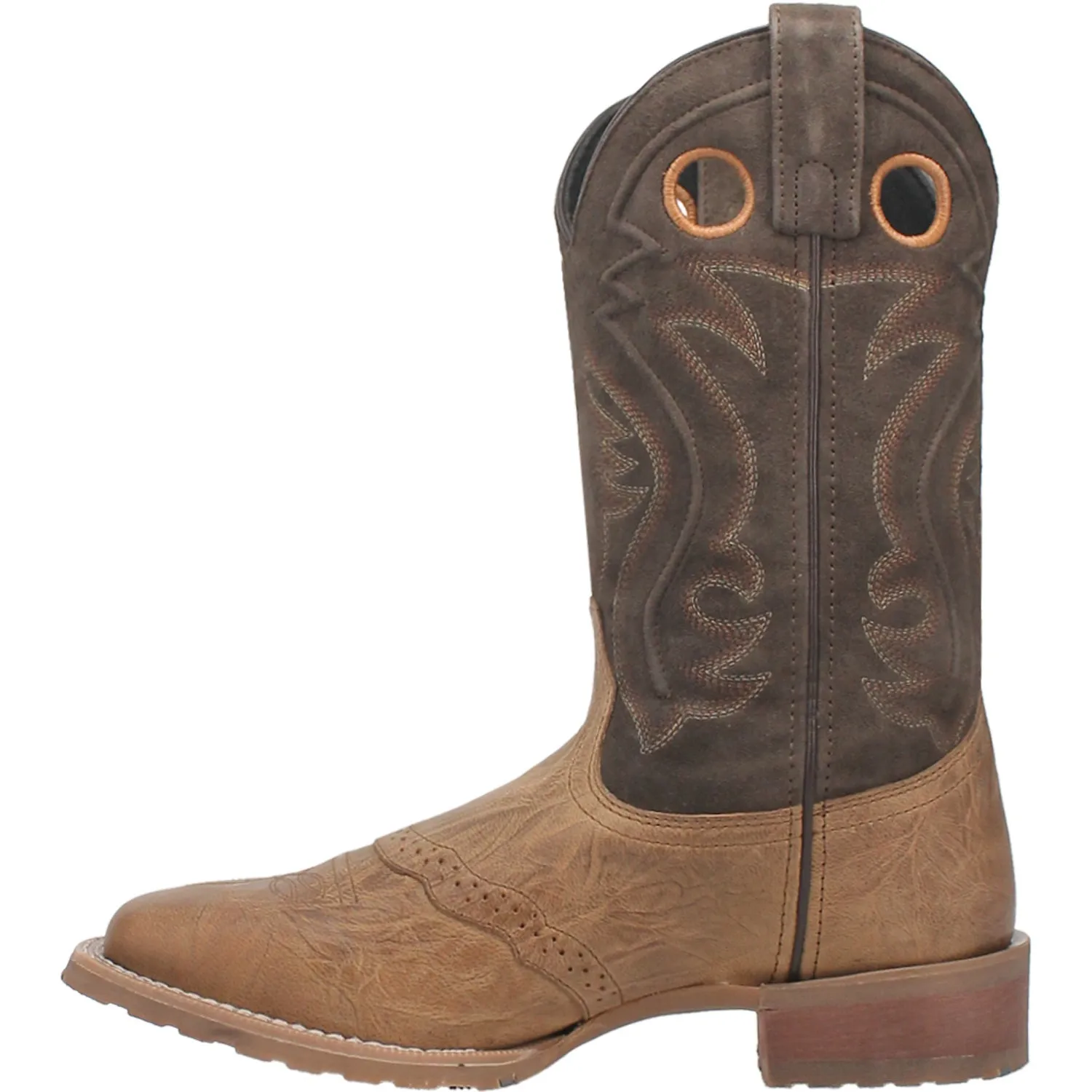 Laredo Mens Jennings Taupe Leather Western Work Boots