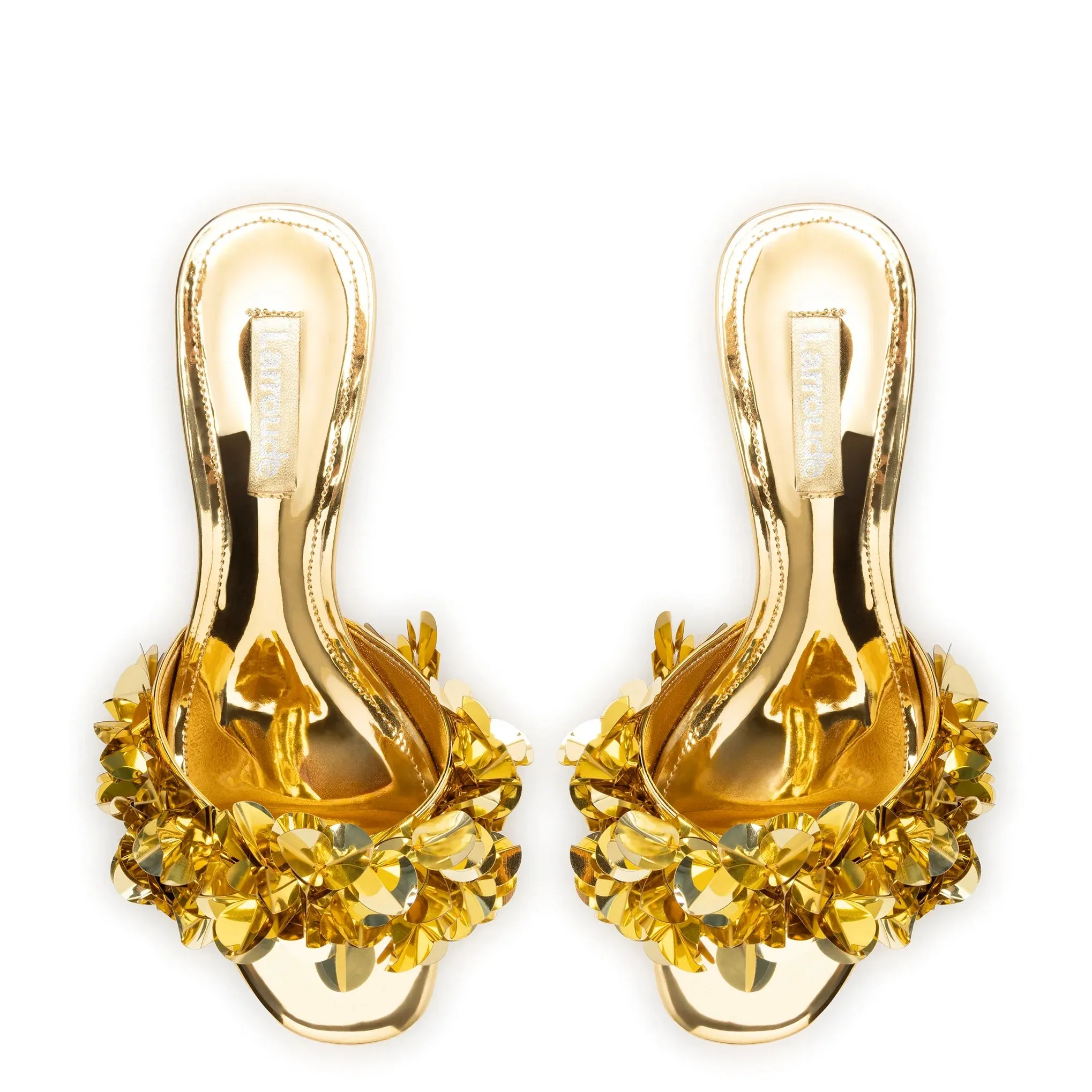 LARROUDE Greta Disco In Gold Specchio
