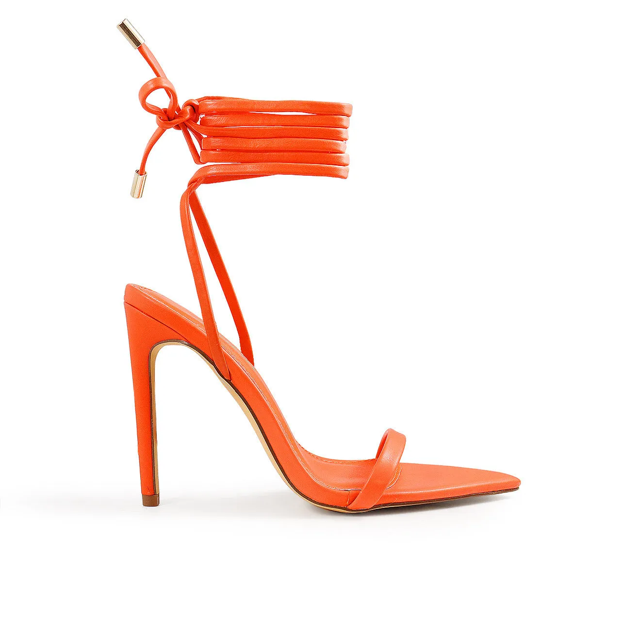 LAURENT-55A/2024 Orange Faux Leather