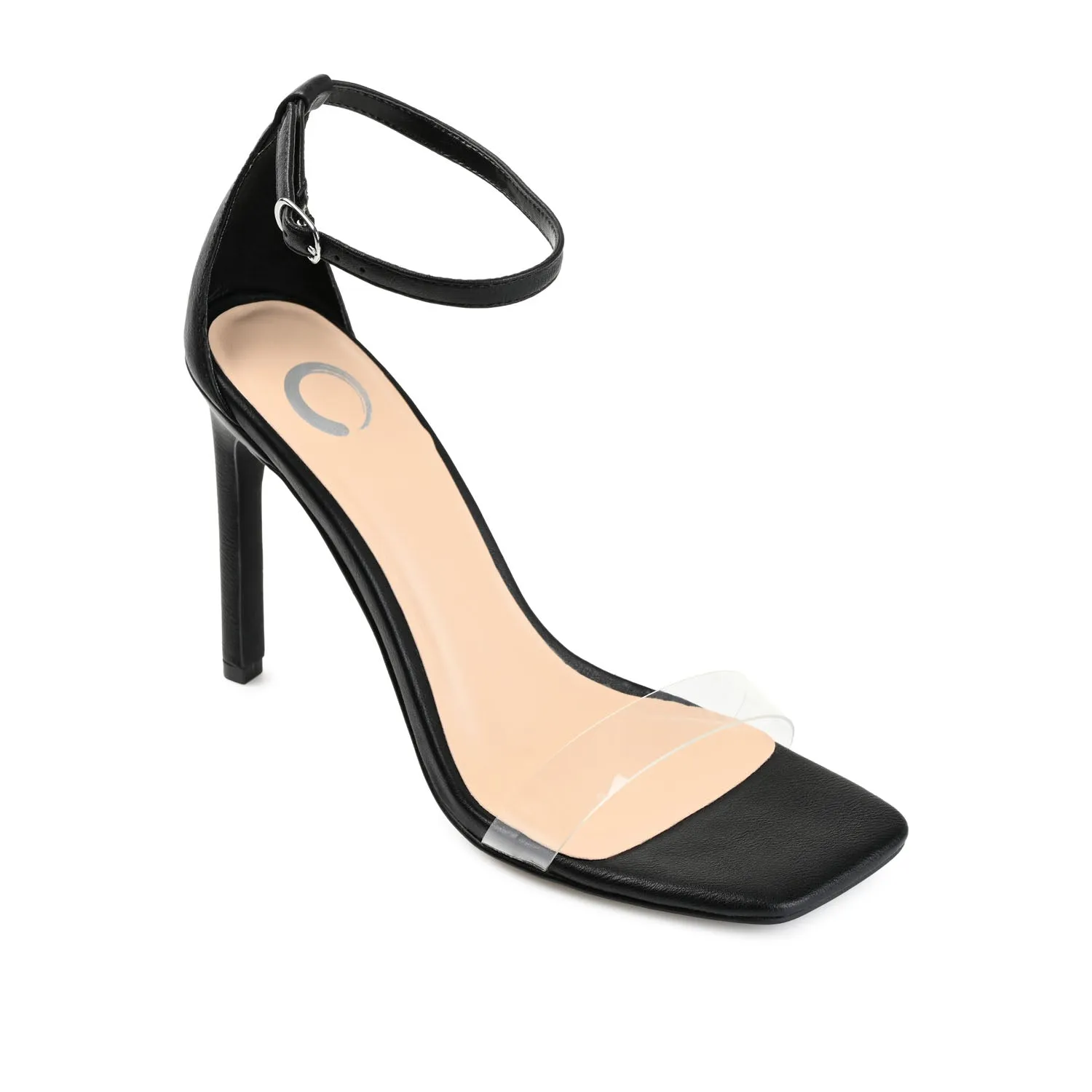 LORELEI STRAPPY HEELS IN FAUX LEATHER