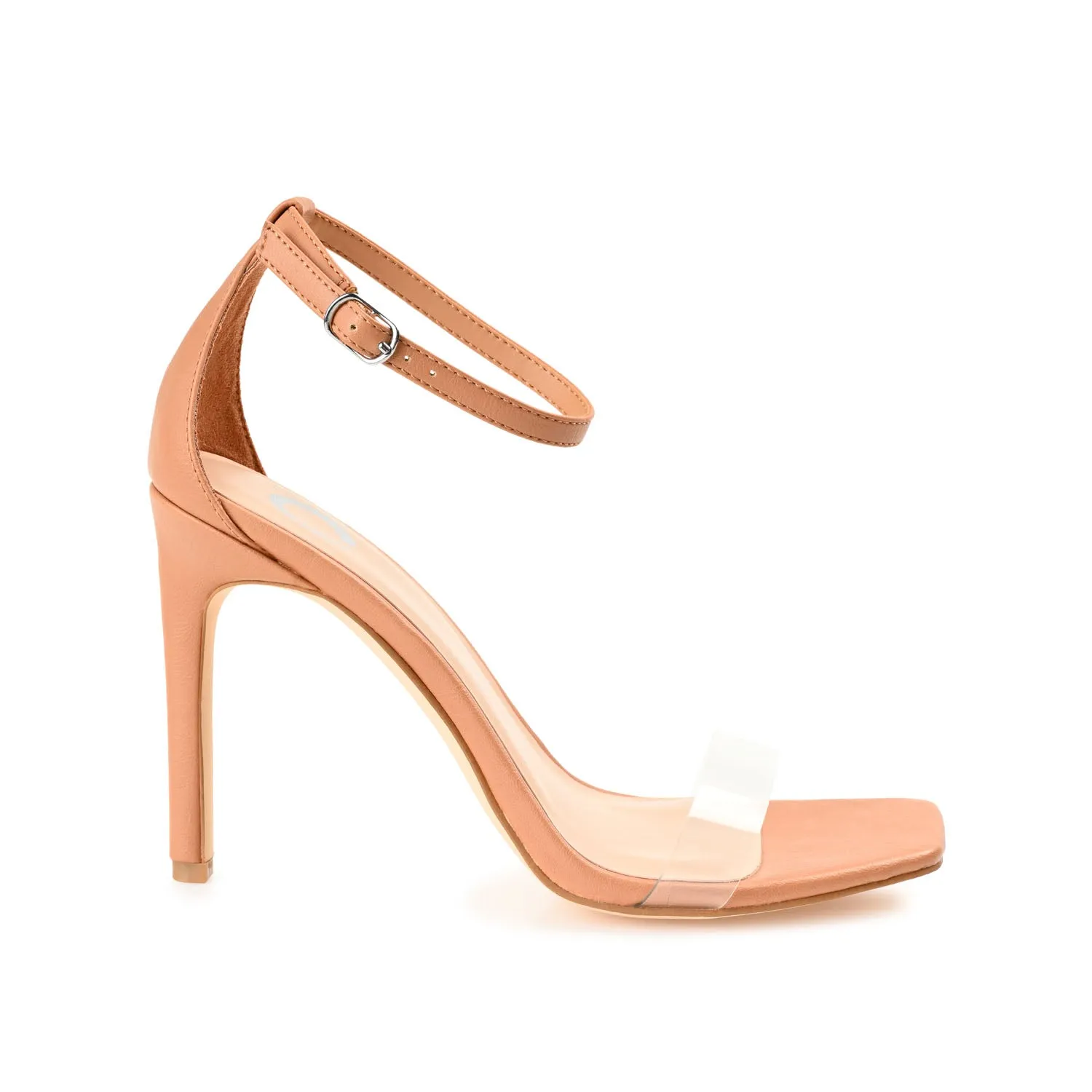 LORELEI STRAPPY HEELS IN FAUX LEATHER