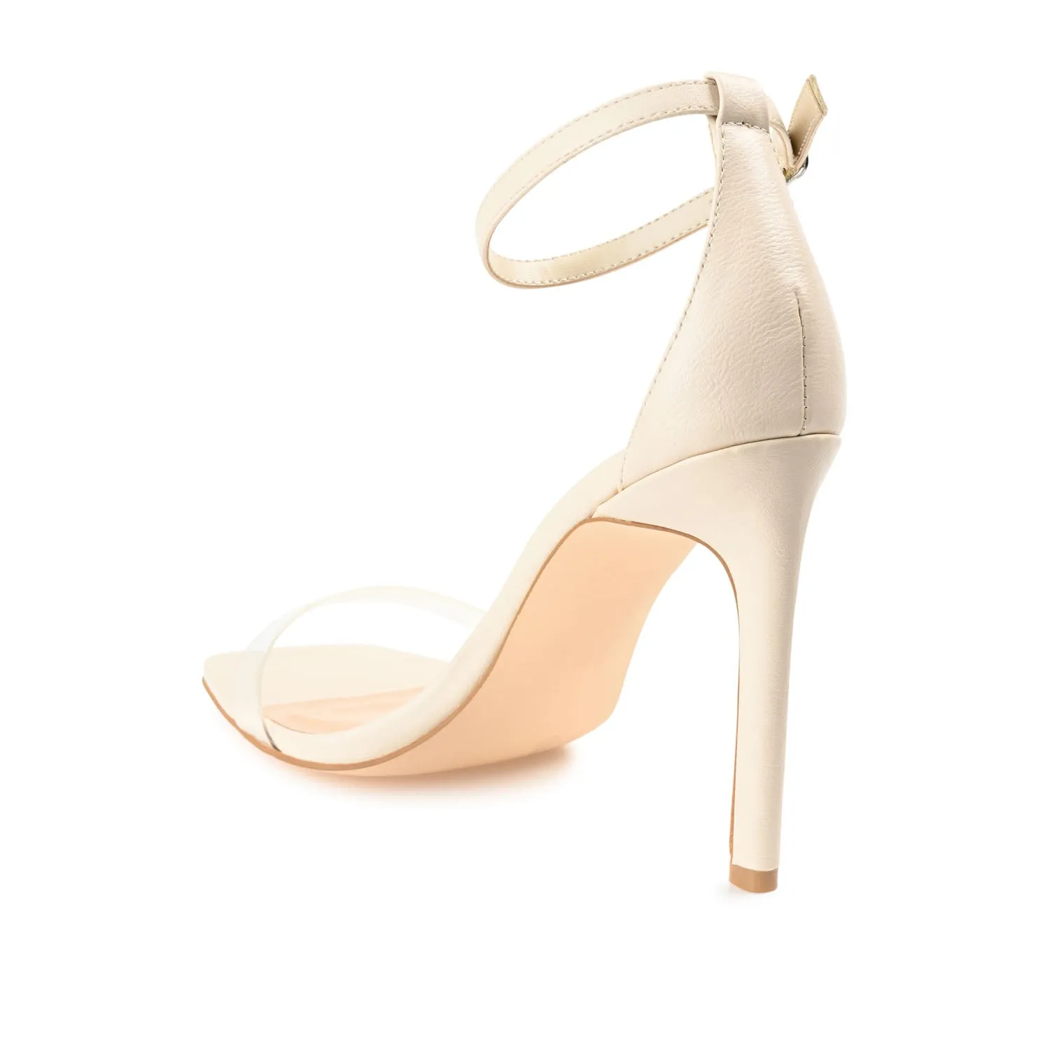 LORELEI STRAPPY HEELS IN FAUX LEATHER