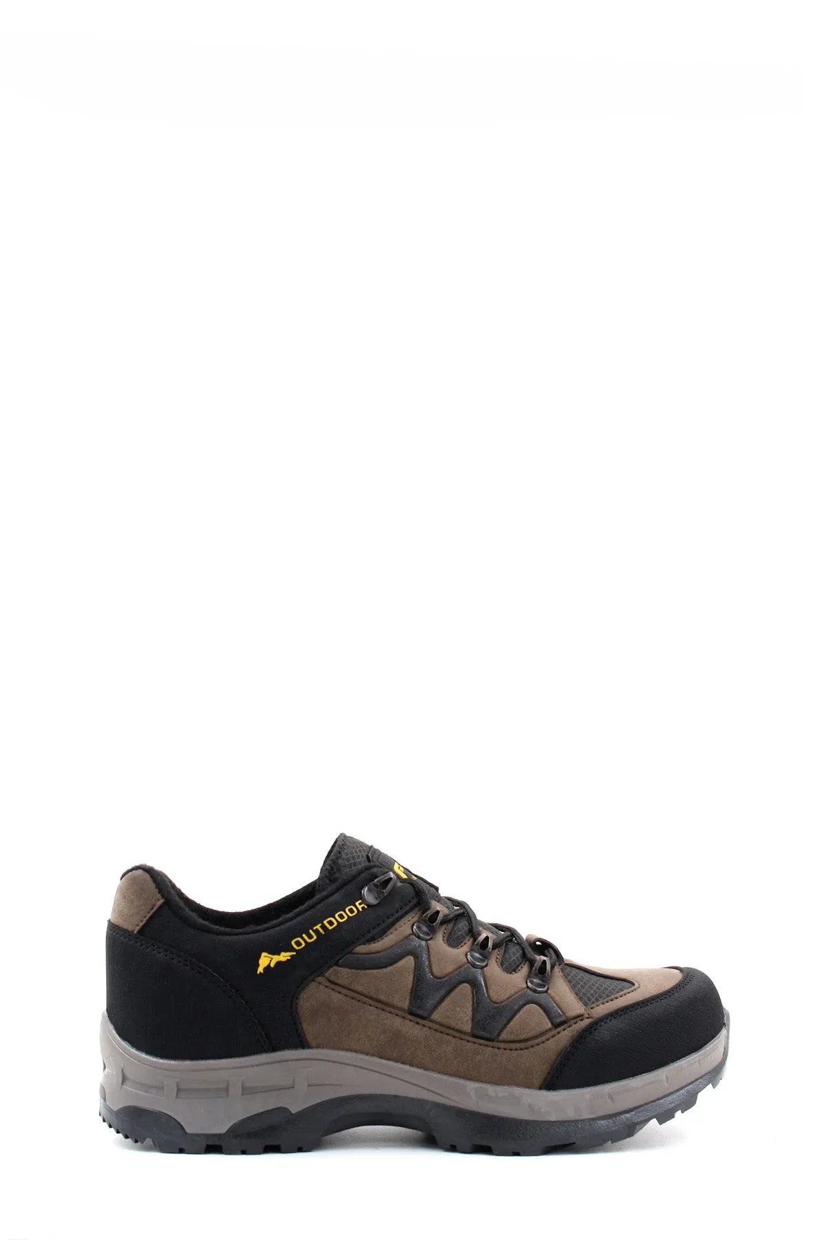 Men's Black and Brown Outdoor Hiking Shoes - Wessi
