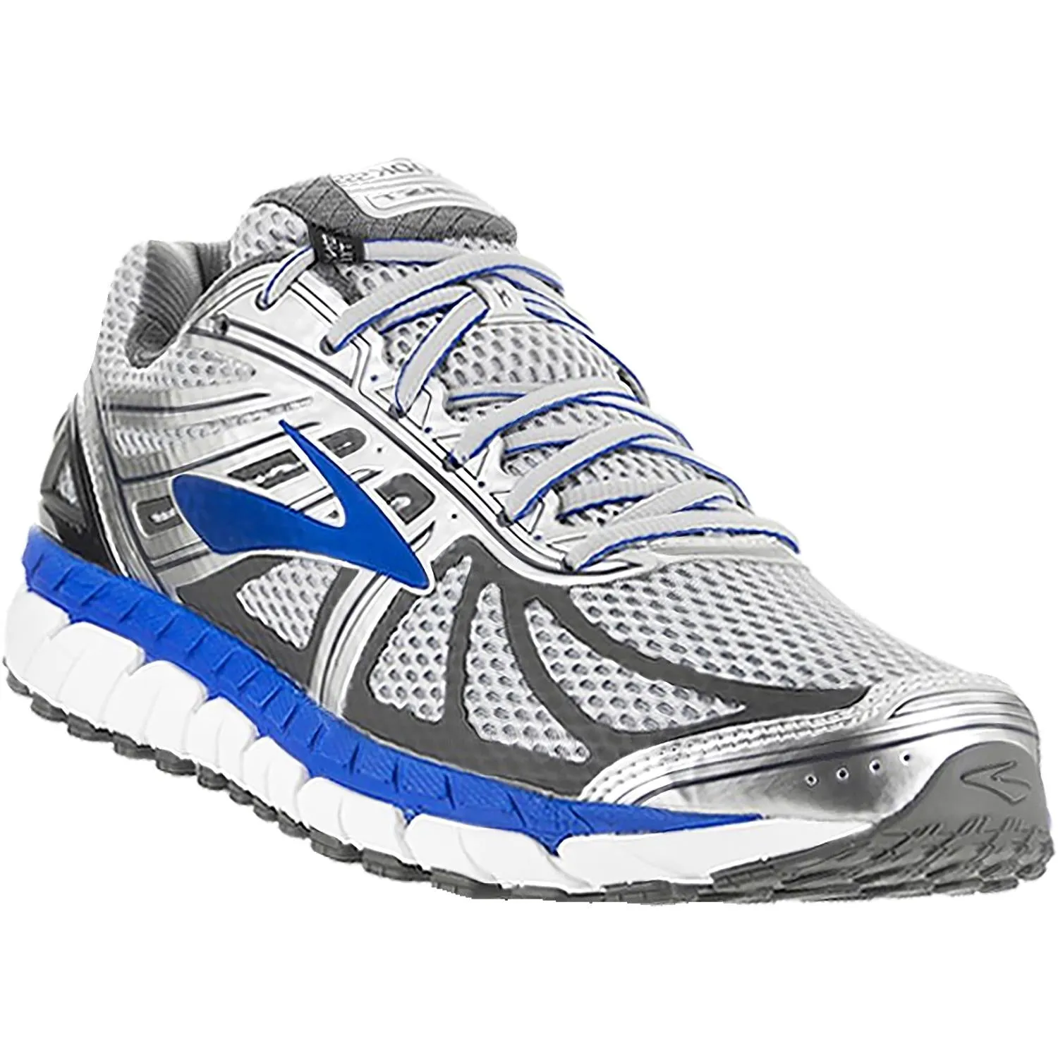 Men's Brooks Beast 16 Silver/Electric Blue Mesh