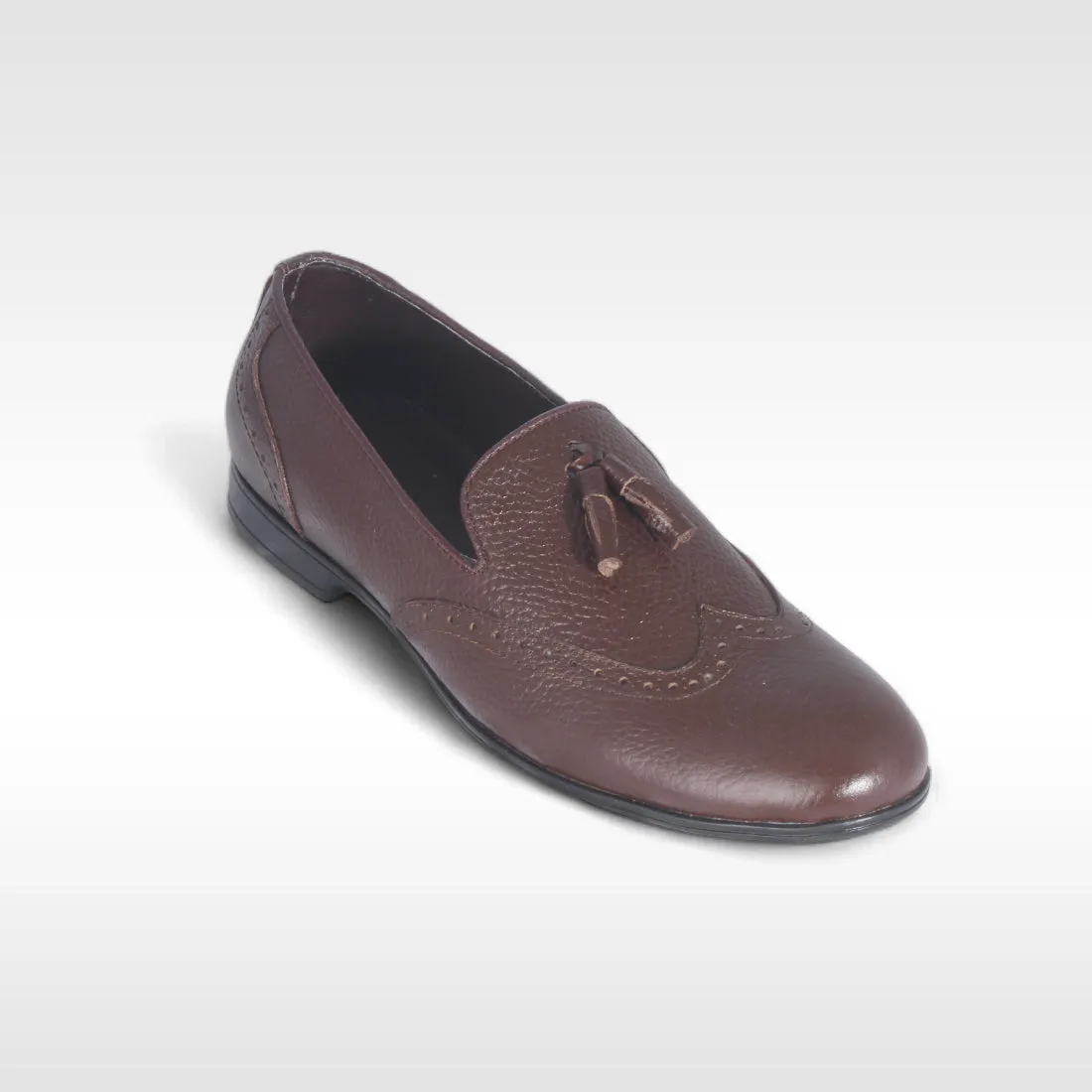 Men's formal shoes / 100% genuine leather - brown / made in Türkiye -8888