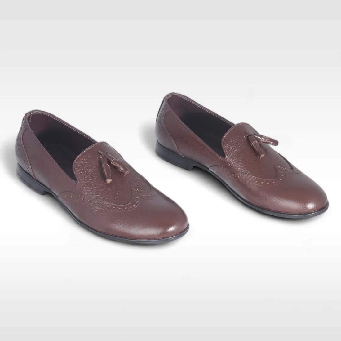 Men's formal shoes / 100% genuine leather - brown / made in Türkiye -8888