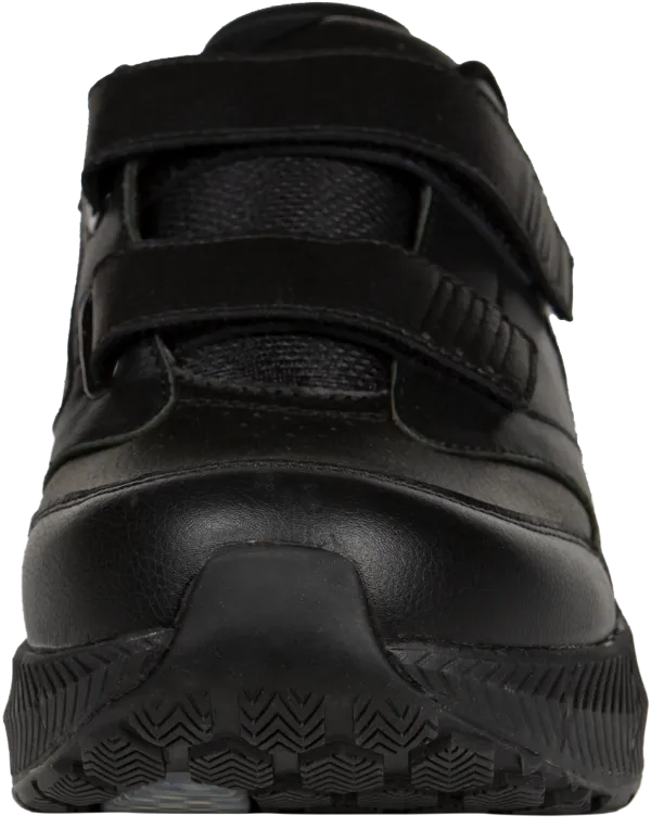 Men’s Steadfast Walker Black Leather Velcro