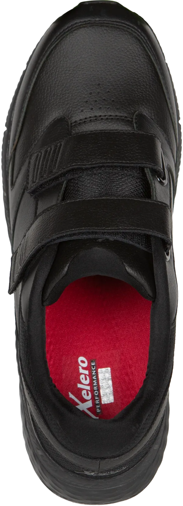 Men’s Steadfast Walker Black Leather Velcro