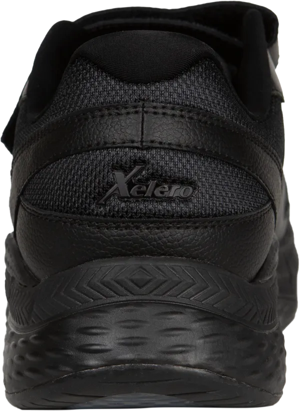 Men’s Steadfast Walker Black Leather Velcro