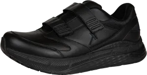 Men’s Steadfast Walker Black Leather Velcro