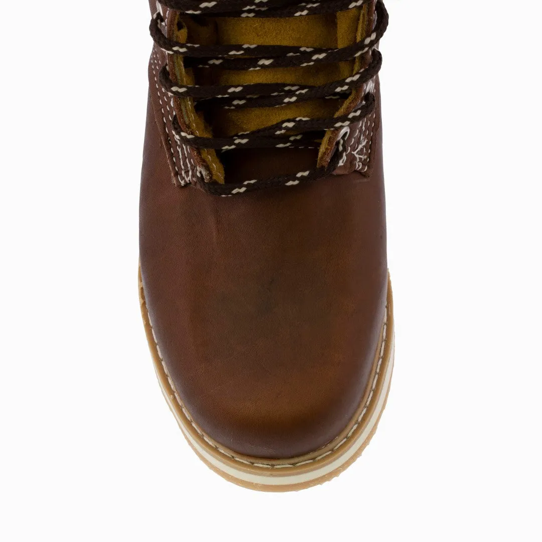 Mens Tan Leather Work Boots Lace Up Oil Resistant - #600W
