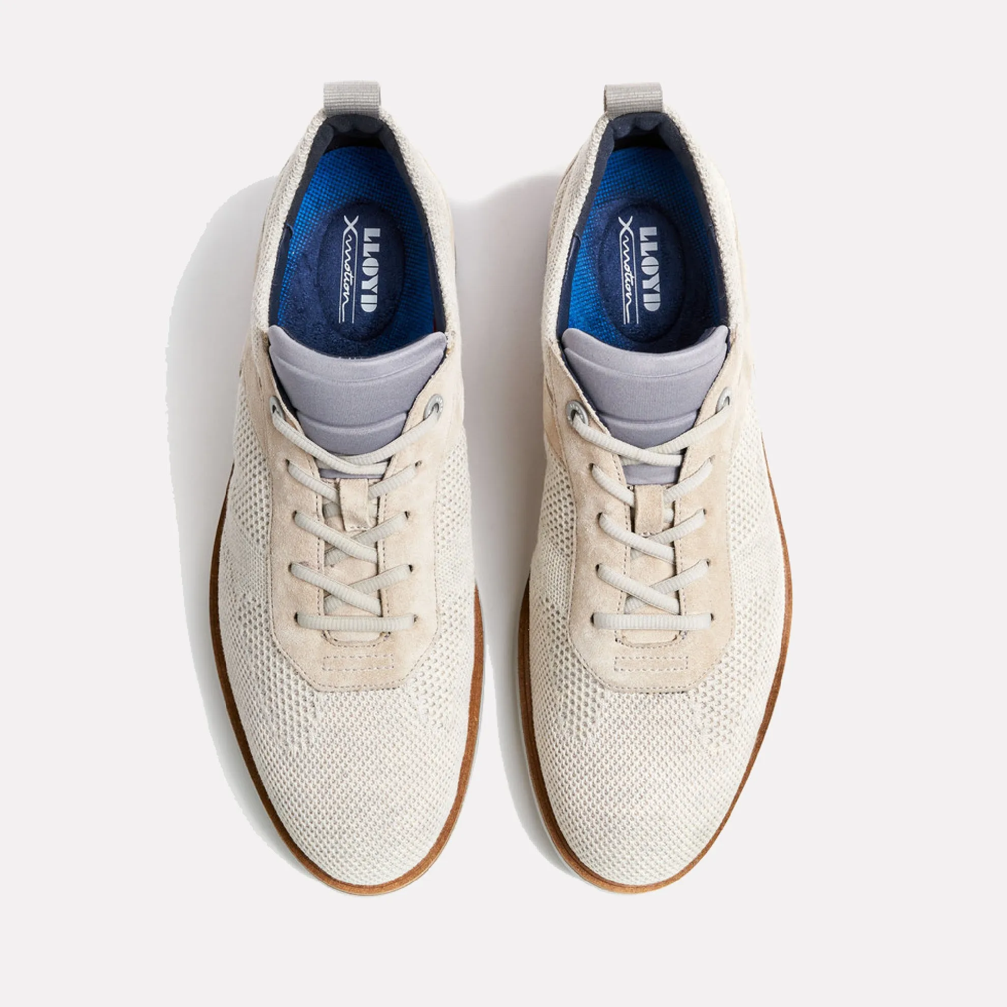 Merlin Lace Up Knit Sneaker / Off White