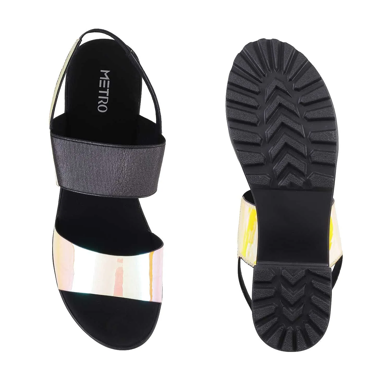 Metro Women Orange Sandals