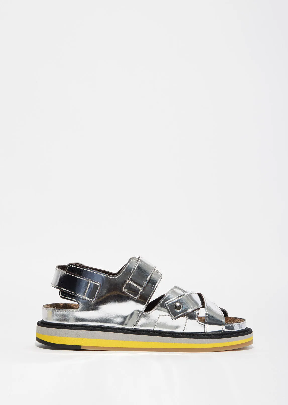 Mirror Leather Sandals