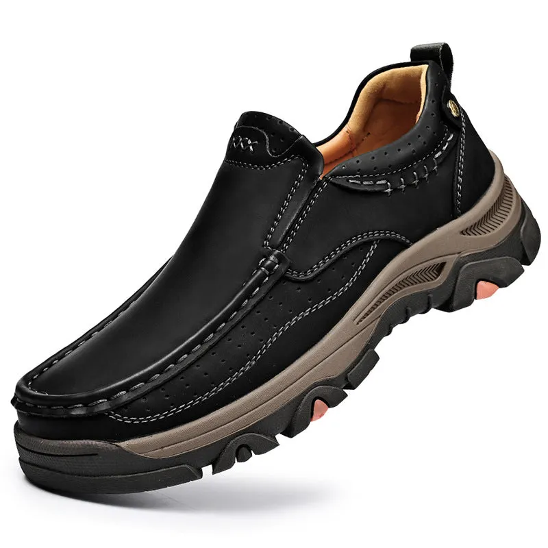 Mitchell Shoes Durable Outdoor Hiking Shoes Leather Loafers